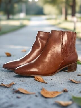 Rockport Brown Leather Ankle Booties